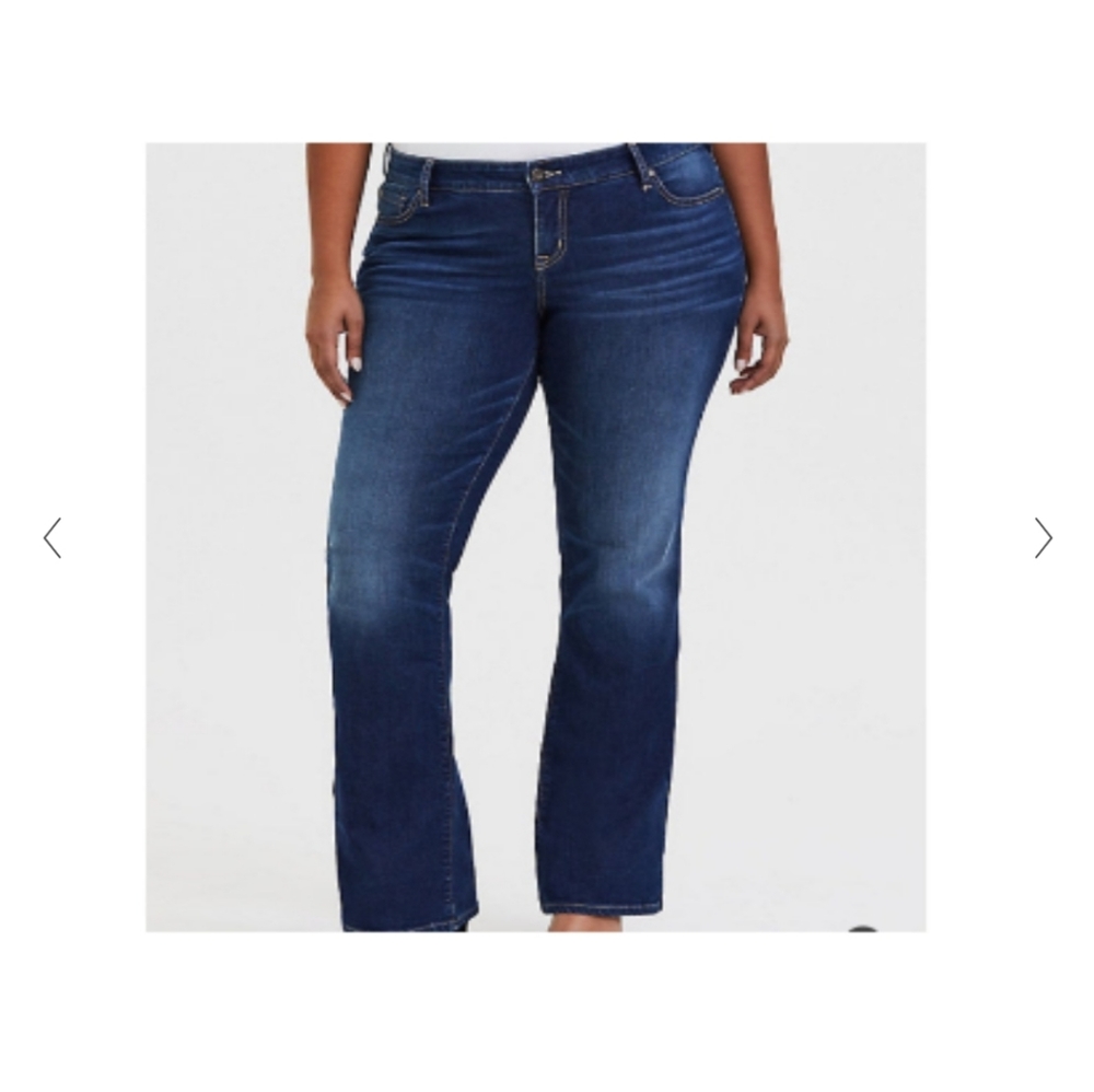 Torrid distressed relaxed boot jeans XLT